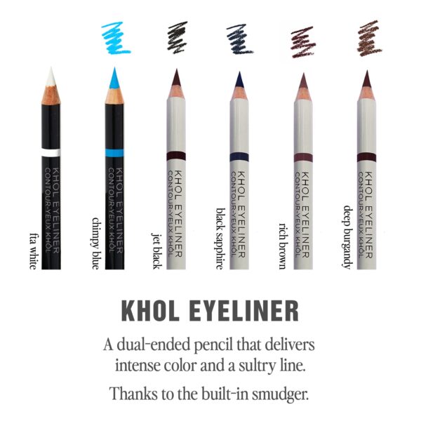 Jillian Dempsey Kh?l Eyeliner | Waterproof Eyeliner Pencil with Built-in Smudger | Long-Lasting Intense Color I Jet Black - Image 3