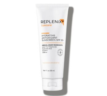 Replenix Hydrating Antioxidant Tinted Mineral Sunscreen with Medical-Grade Zinc, Dermatologist-Developed Oil-Free SPF 50+ for Face & Body (4 fl. oz.)