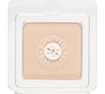 Honeybee Gardens Pressed Mineral Powder Foundation Refill, Geisha, Pale, Cool Shade, Adjustable Coverage, Natural Finish, With Botanical Extracts And