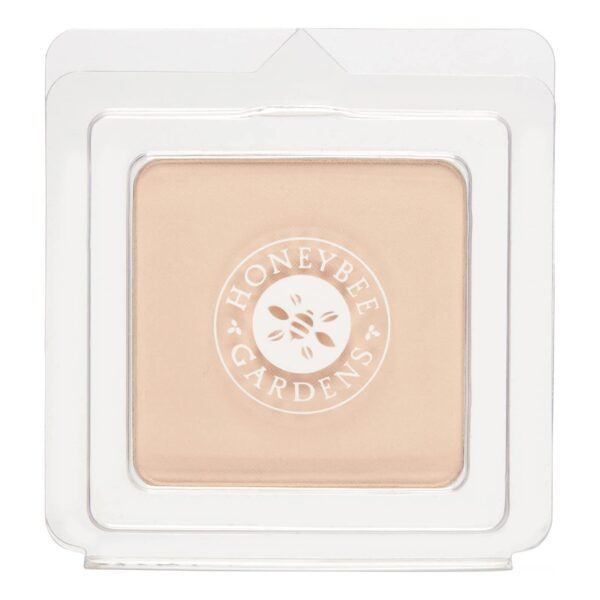 Honeybee Gardens Pressed Mineral Powder Foundation Refill, Geisha, Pale, Cool Shade, Adjustable Coverage, Natural Finish, With Botanical Extracts And