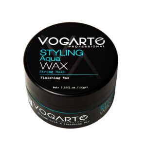 VOGARTE Hair Styling Aqua Wax for Men, Strong Hold & Shiny Finish, 3.52 oz - Image 1