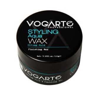VOGARTE Hair Styling Aqua Wax for Men, Strong Hold & Shiny Finish, 3.52 oz
