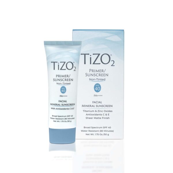 TiZO2 Facial Mineral Sunscreen and Primer, Non-tinted Broad Spectrum SPF 40 with Antioxidants, Sheer matte finish, Fragrance-Free, Oil-Free, Dermatolo - Image 3