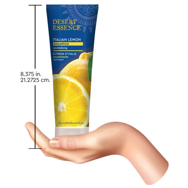 Desert Essence Italian Lemon Shampoo - 8 Fl Oz - Revitalizing - Adds Volume - Shine - Strength Scented - Certified Organic - Aloe Vera - B-complex Vit - Image 7