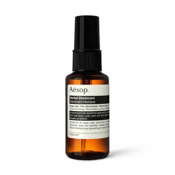 Aesop Herbal Deodorant Spray - Zinc Ricinoleate and a Blend of Essential Oils - Without Aluminium Salts - 1.7 oz