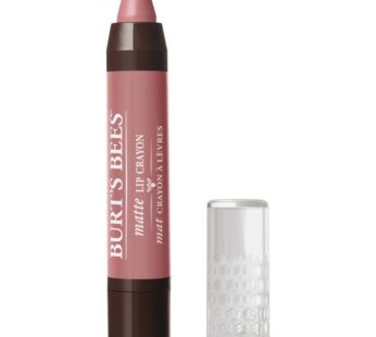 Burt’s Bees 100% Natural Origin Moisturizing Matte Lip Crayon, Sedona Sands – 1 Crayon