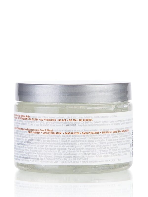 Design Essentials Natural Coconut & Monoi Curl Defining Gelee, with Sunflower, Marshmallow Root & Aloe, 12 Ounce - Image 3