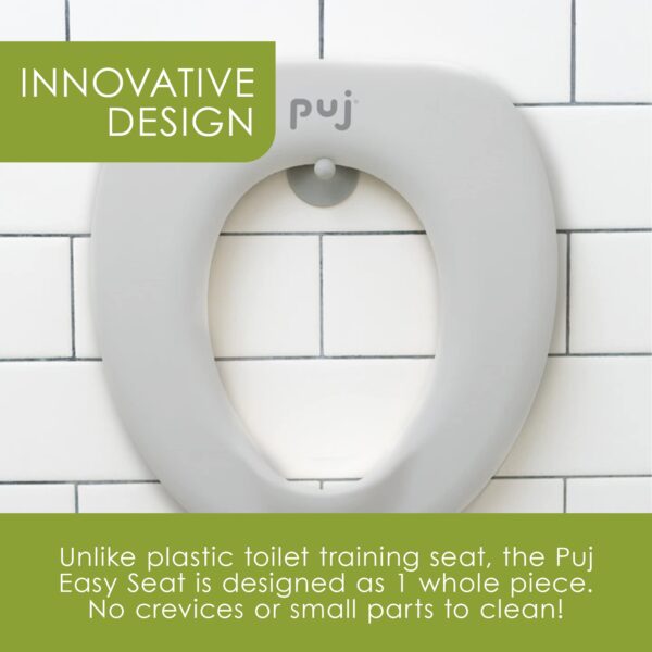 Puj ? Easy Seat, Toddler Potty Training Seat Ring, Soft and Durable Toddler Toilet Seat with Splash Guard, Potty Seat Ring for Home and Travel, 11.5 x - Image 4