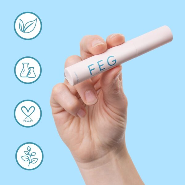FEG Eyelash Rapid Eye Lash Growth Serum | For Lash and Brow | Creates Longer & Darker Eyelashes | Eyelash Enhancing Serum to Help Lengthen, Thicken an - Image 4