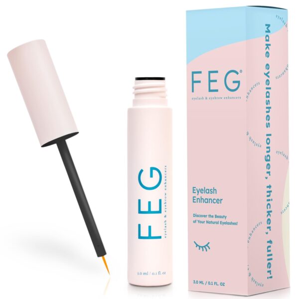 FEG Eyelash Rapid Eye Lash Growth Serum | For Lash and Brow | Creates Longer & Darker Eyelashes | Eyelash Enhancing Serum to Help Lengthen, Thicken an