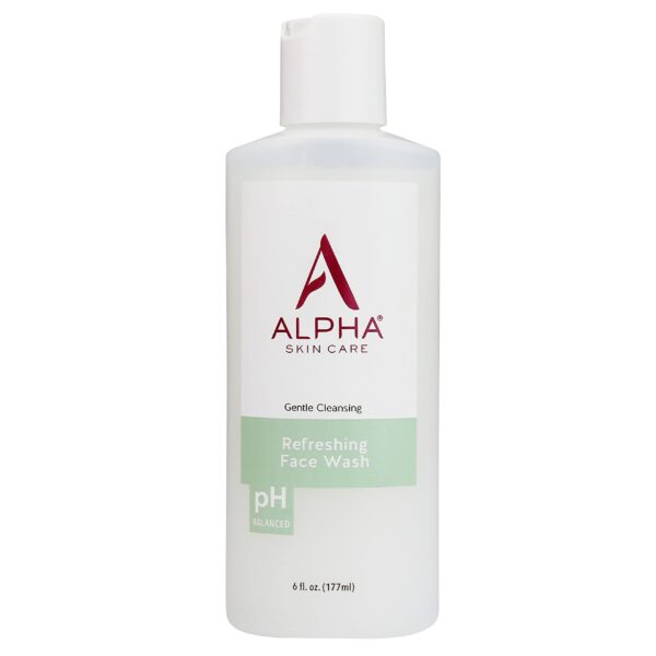 Alpha Skin Care Refreshing Face Wash | Anti-Aging Formula | Citric Alpha Hydroxy Acid (AHA) | Gently Cleanses, Purifies, Tones & Restores Ideal PH | F