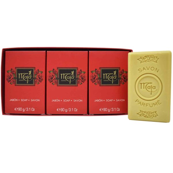 Maja Soap Sets Rectangle (3 x 3.1 Oz. Each) 18.6 Oz Total-2-PACKS(Sets) of 3 Soaps- - Jabon Perfumado - Image 2