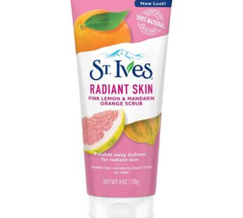 St. Ives Even & Bright Face Scrub Pink Lemon and Mandarin Orange 6 oz (Pack of 12)