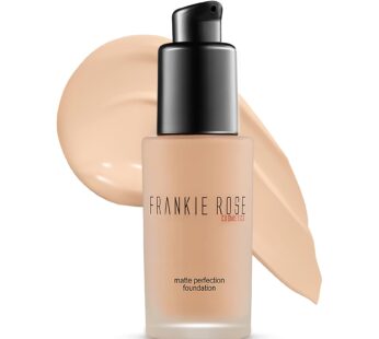Frankie Rose Cosmetics Matte Perfection Foundation Makeup ? Long-Lasting, Hydrating Foundation for Semi-Matte Finish – Foundation Full Coverage for Al