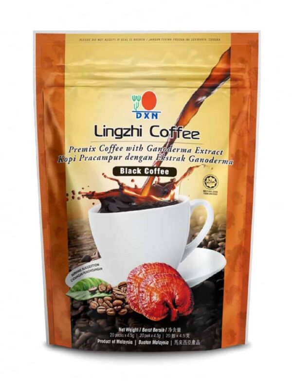 DXN Lingzhi Black Instant Dark Roast Coffee With Ganoderma Extract