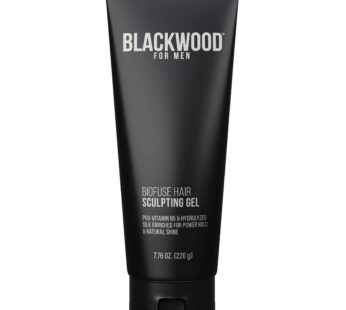 Blackwood For Men BioFuse Hair Sculpting Gel – Men’s Hair Styling Product for All Hair Types – Long Lasting Hold – Natural Vegan Formula – Sulfate Fre