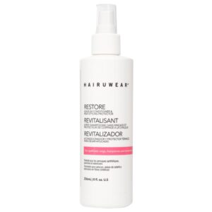 HairUWear"Restore" Leave in Conditioner & Heat Styler Protector for Wigs & Hair Extensions 8 oz. - Image 1