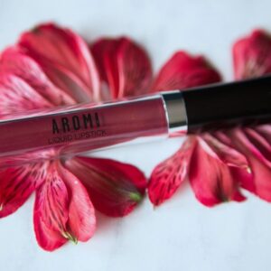 Aromi Maroon Burgundy Liquid Lipstick | Bordeaux Wine Lip Color with Blue Undertones, Vegan, Cruelty-free, Waterproof, Long-lasting (Red Dahlia) - Image 4