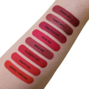 Aromi Matte Liquid Lipstick | Smudge Proof, Long Lasting, True Red Lip Color with Blue Undertones, Vegan, Cruelty-free, Paraben and Gluten Free (Flame - Image 3