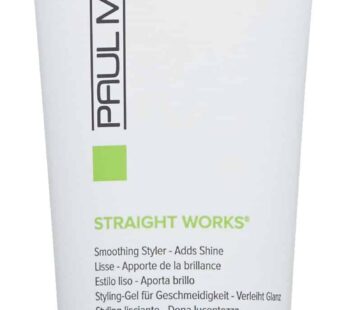 Paul Mitchell Straight Works Hair Gel, Smoothing Styler, Adds Shine, For Frizzy Hair, 6.8 fl. oz.