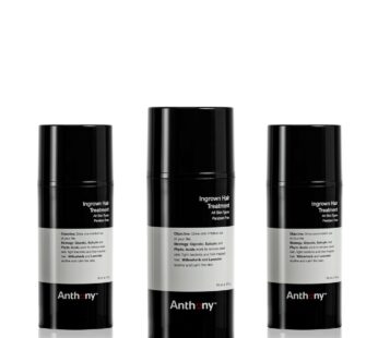 Anthony Ingrown Hair Treatment for Men (Pack of 3) ? Gel Solution to Calm Down Razor Burn ? Scar and Redness Eliminator, Bump Removal ? 3 Fl. Oz