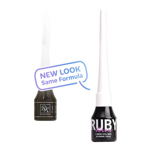 Ruby Kisses Classic Liquid Eyeliner, Smudgeproof Long Lasting Eye Makeup with Felt-Tip Applicator (1 PACK, White) - Image 2