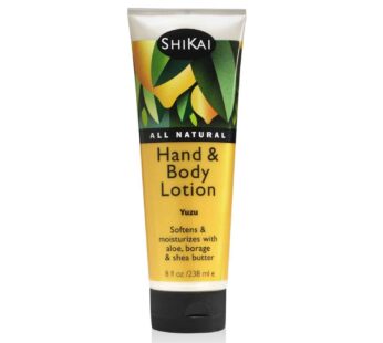ShiKai Hand & Body Lotion (Yuzu, 8oz) | Daily Moisturizing Skincare for Dry and Cracked Hands | With Aloe Vera & Vitamin E