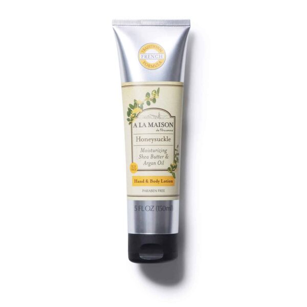 A LA MAISON Moisturizing Lotion, Honeysuckle - Uses: Hand and Body, Argan Oil, Pure Shea Butter, Essential Oils, Plant Based, Cruelty-Free, SLS and Pa - Image 2