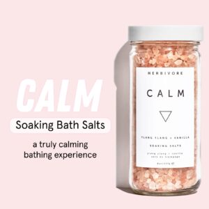 HERBIVORE Calm Soaking Bath Salts ? Natural Himalayan Pink Salt, Moisturizing + Relaxing, Ylang Ylang & Vanilla, Plant-Based, Vegan, Cruelty-Free, 8 o - Image 2