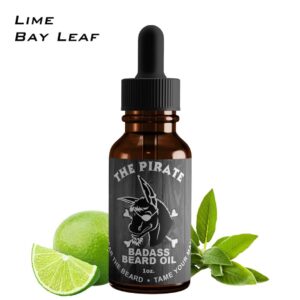 Badass Beard Care Oil For Men - The Pirate Scent, 1 oz - All Natural Ingredients, Keeps Beard and Mustache Full, Soft and Healthy - Image 2