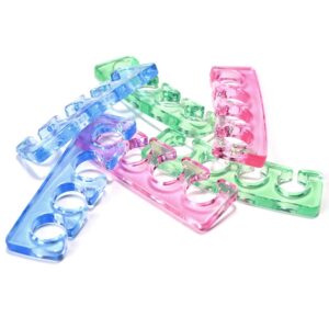 Rolabling Pedicure Toe Separators Flexible Soft Silicone Finger Toe Spacers for Nail Polish Pedicure Tools Toe Spreader for Nail Polish Application(Pi - Image 4