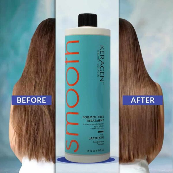 KERAGEN Brazilian Keratin Smoothing Treatment, Frizz Control for Dry Hair, Formaldehyde-Free, 16 Oz - Image 6