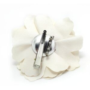 Meilliwish Camellias Flower Hair Clip and Brooch Pin 1 PCS(Cream) (A74) - Image 2