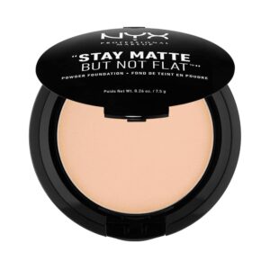 NYX PROFESSIONAL MAKEUP Stay Matte But Not Flat Powder Foundation, Natural - Image 1