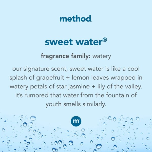 Method Gel Hand Soap, Sweet Water, Biodegradable Formula, 12 fl oz (Pack of 6) - Image 3