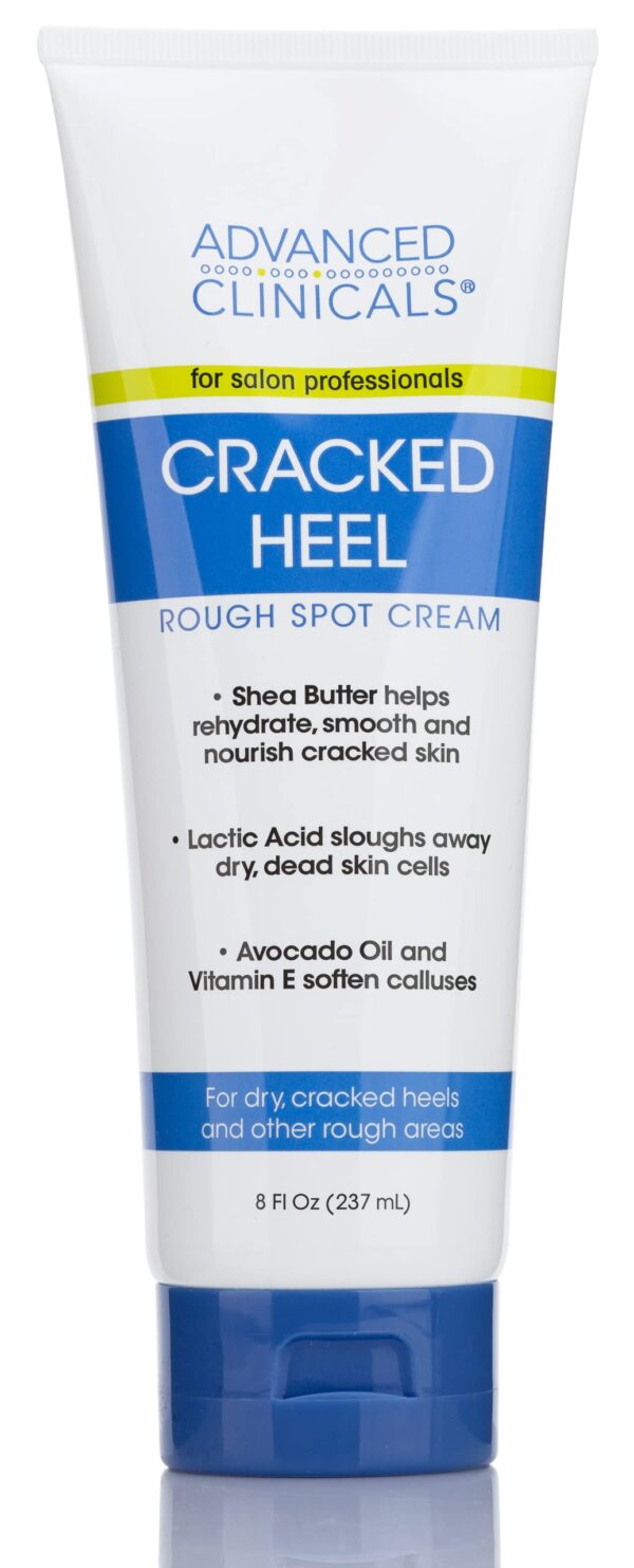 Advanced Clinicals Cracked Heel Foot Cream Skin Care Moisturizer Lotion For Feet W/Shea Butter | Helps Heal Cracked Skin, Rough Spots, Calluses, & Dry - Image 6