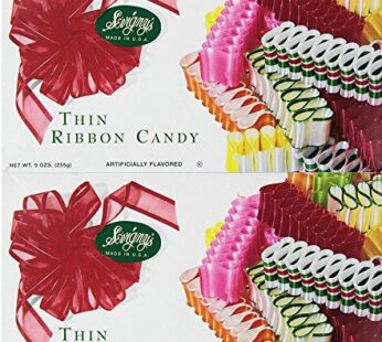Sevigny’s Thin Ribbon Candy – Made in USA. 9 Oz. Box, (2 Pack)