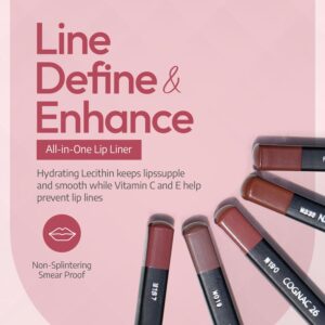 Sorme Waterproof Lip Liner - Non-splintering Smearproof Lip Liner - Revitalizing with Lecithin, Vitamins C and E - Image 5