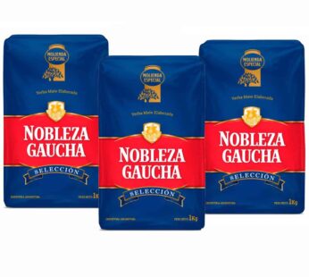 Yerba Mate Tea Nobleza Gaucha – Three 2.2 Lbs Bags – 3 Kilos