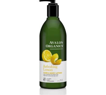 Avalon Organics Hand & Body Lotion, Refreshing Lemon, 12 Oz
