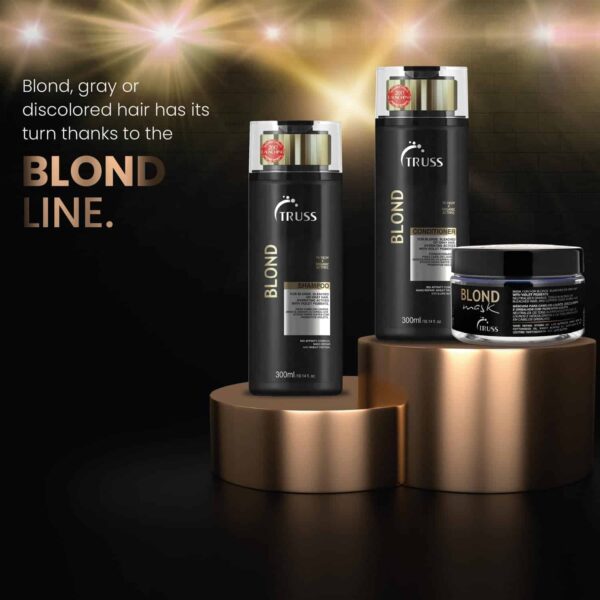 TRUSS Blond Shampoo - Toning & Color Protect Shampoo with Frizz Control - Violet Pigmented Blonde Shampoo that Controls Brassy and Yellow + Orange Ton - Image 4