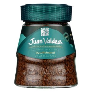 Juan Valdez Decaffeinated Freeze Dried Coffee, Classic Flavor 3.3 oz - Premium Colombian Coffee - Image 1