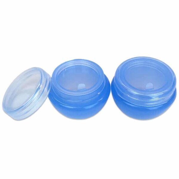 Beauticom? 24 Pieces 10G/10ML Blue Frosted Container Jars with Inner Liner for Lotion, Toners, Lip Balms, Makeup Samples - BPA Free - Image 3