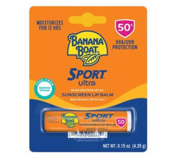 Banana Boat Sport Performance Sunscreen Lip Balm SPF 50 0.15 oz (Pack of 5)
