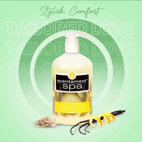 Best Shot Spa Oatmeal Body Wash, Lemon Vanilla, 16 oz - Image 2