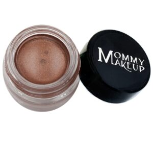 Mommy Makeup Waterproof Gel Eyeliner Pot in Chocolate Sizzle (Milk Chocolate Brown with Golden Shimmer/Golden Flecks) | Long Wear Cream Eye Liner | St - Image 1