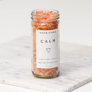 HERBIVORE Calm Soaking Bath Salts ? Natural Himalayan Pink Salt, Moisturizing + Relaxing, Ylang Ylang & Vanilla, Plant-Based, Vegan, Cruelty-Free, 8 o - Image 6