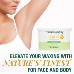 Clean + Easy Original Wax, All-Purpose Soft Hair Removal Wax, Great For Any Hair Type, 14 oz - Image 2