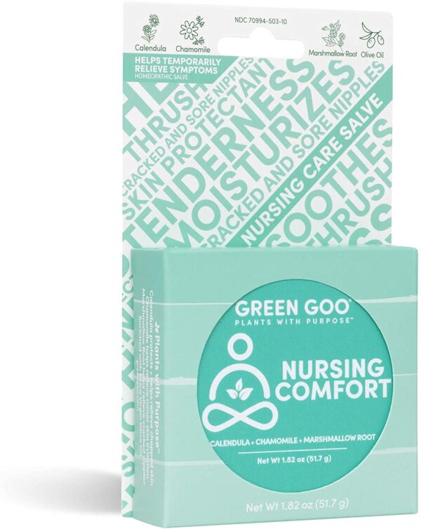 Green Goo All Natural Nursing Comfort Salve for Breastfeeding Cracked and Sore Nipples, 1.82 Ounce Large Tin - Image 5