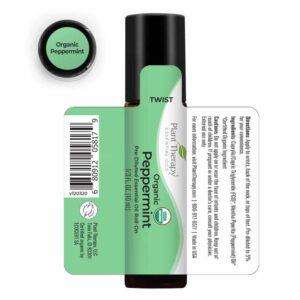 Plant Therapy Peppermint Essential Oil 100% Pure, Pre-Diluted Roll-On, Natural Aromatherapy, Therapeutic Grade 10 mL (1/3 oz) - Image 3